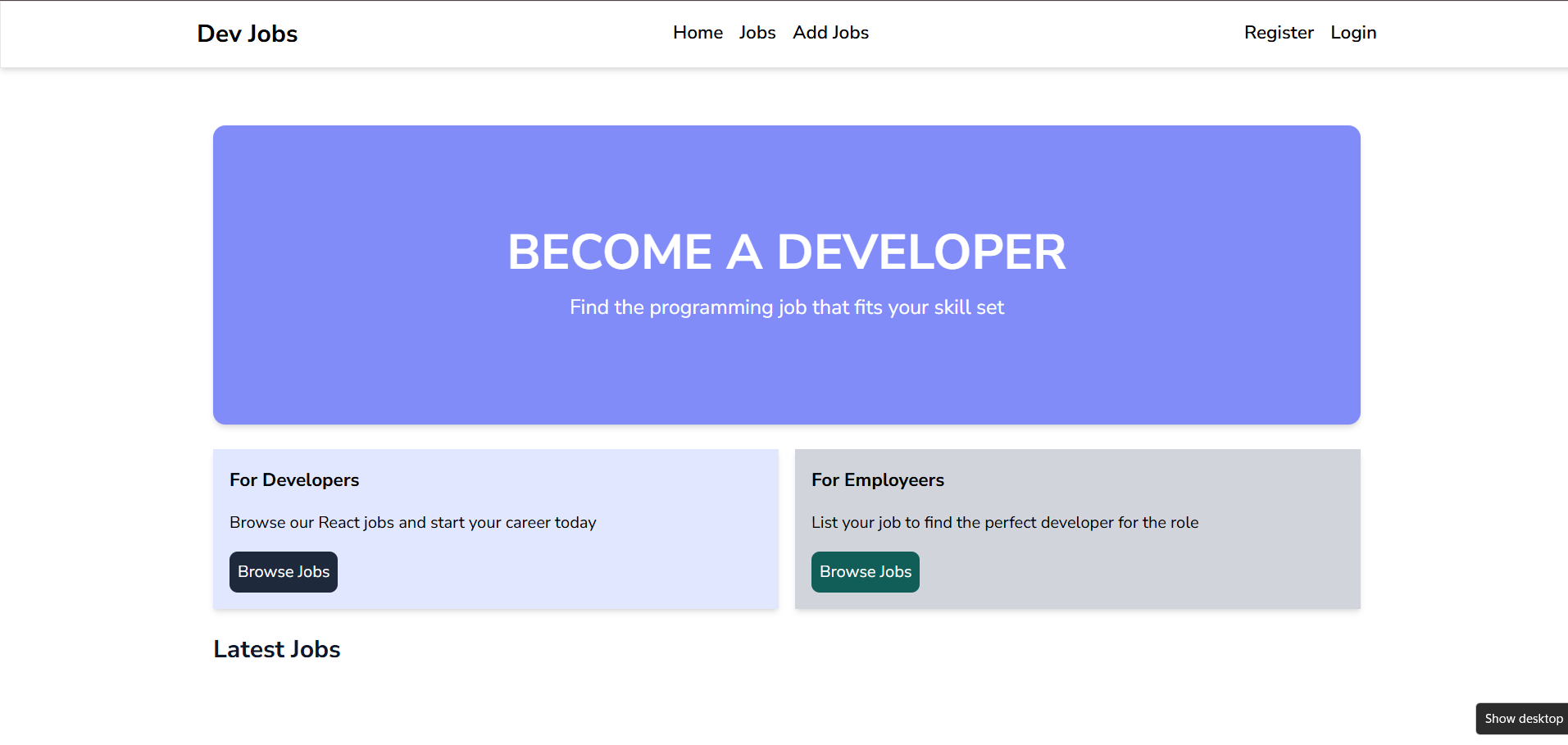 Job Searching Website