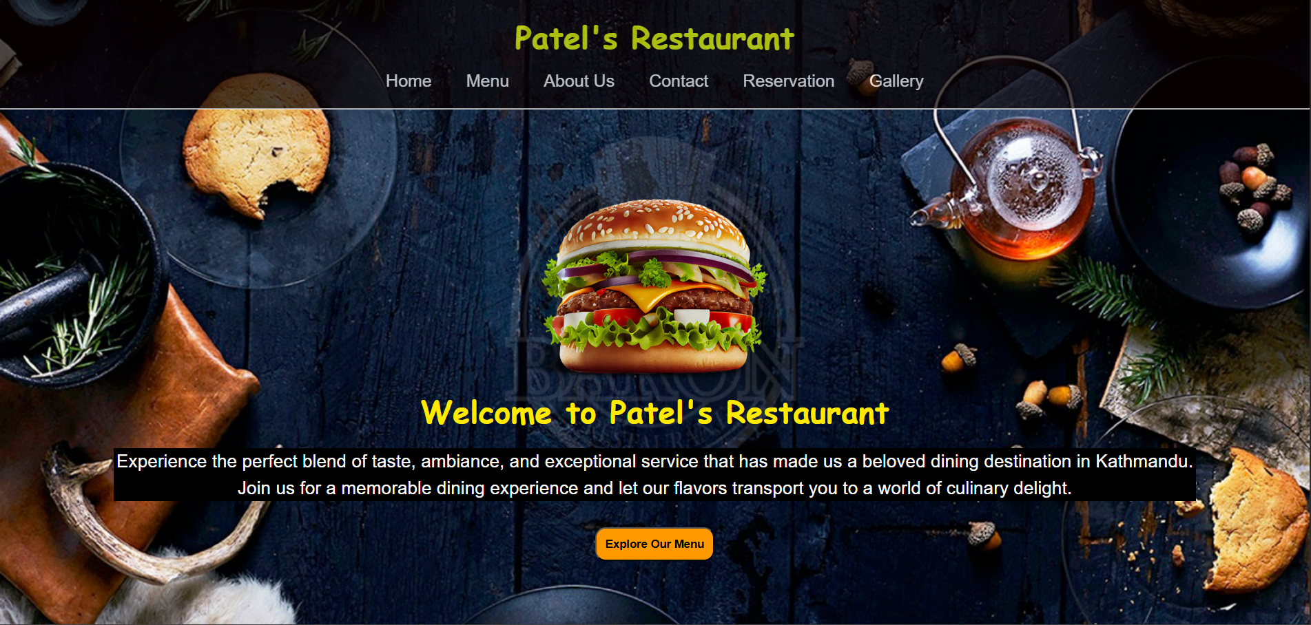 Restaurant Website